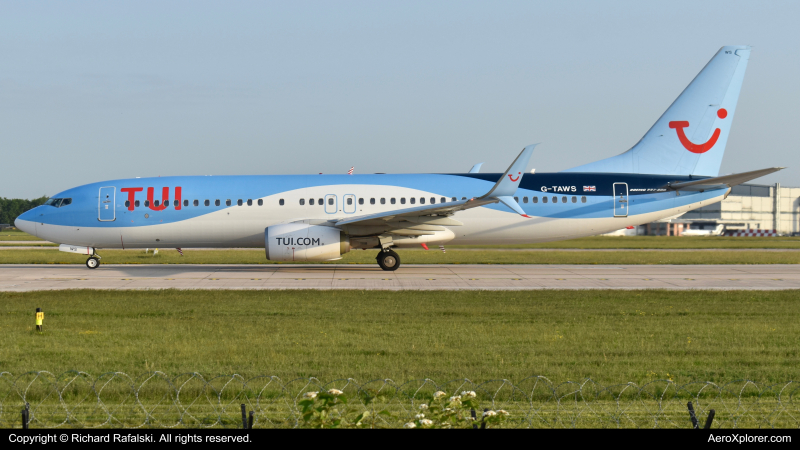 Photo of G-TAWS - TUI Fly Boeing 737-800 at MAN on AeroXplorer Aviation Database