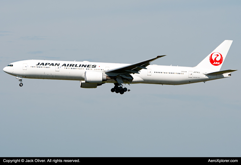 Photo of JA741J - Japan Airlines Boeing 777-300ER at JFK on AeroXplorer Aviation Database