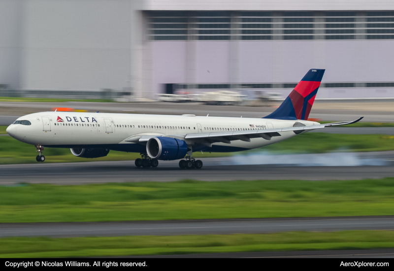 Photo of N406DX - Delta Airlines Airbus A330-900 at HND on AeroXplorer Aviation Database