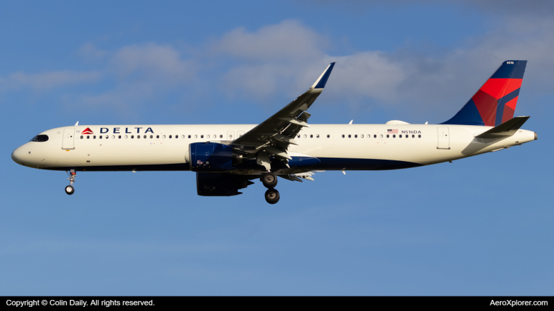 Photo of N516DA - Delta Airlines Airbus A321NEO at MCO on AeroXplorer Aviation Database