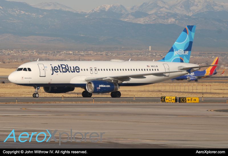 Photo of N613JB - JetBlue Airways Airbus A320-232 at DEN on AeroXplorer Aviation Database