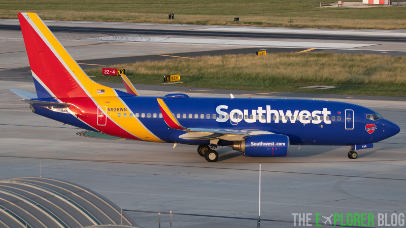 Photo of N938WN - Southwest Airlines Boeing 737-700 at SAT on AeroXplorer Aviation Database