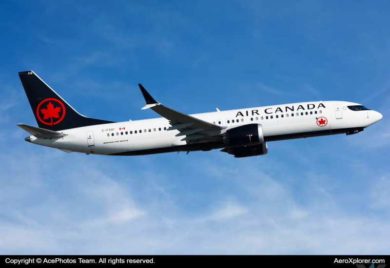 Photo of C-FSOI - Air Canada Boeing 737 MAX 8 at MBJ on AeroXplorer Aviation Database