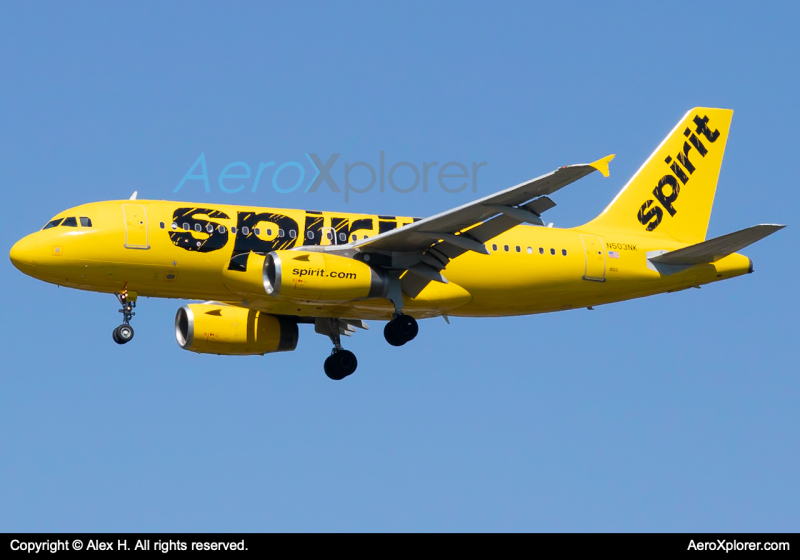 Photo of N503NK - Spirit Airlines Airbus A319 at BDL on AeroXplorer Aviation Database
