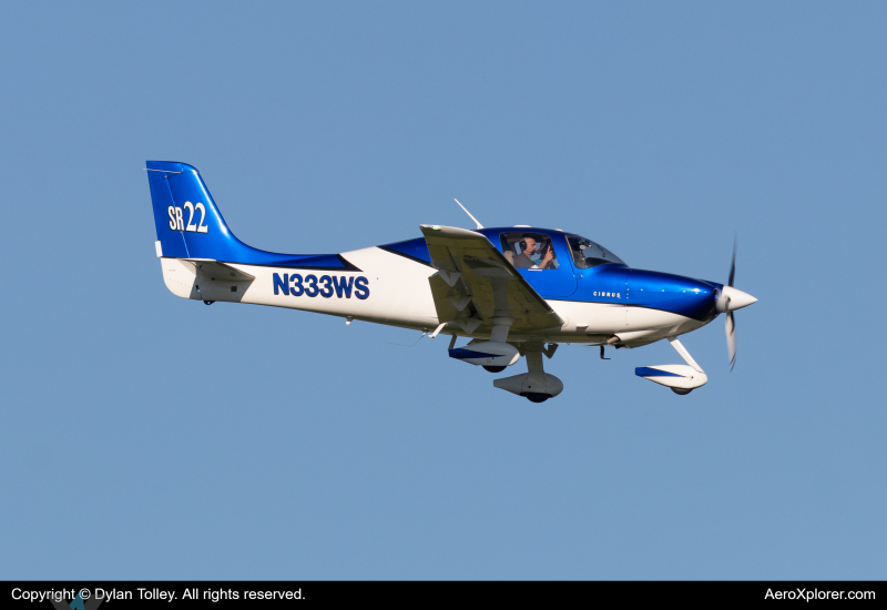 Photo of N333WS - PRIVATE Cirrus SR-22 at IAD on AeroXplorer Aviation Database