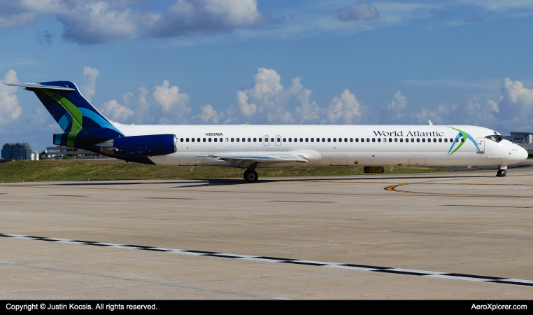 Photo of N808WA - World Atlantic Airlines McDonnell Douglas MD-83 at TPA on AeroXplorer Aviation Database