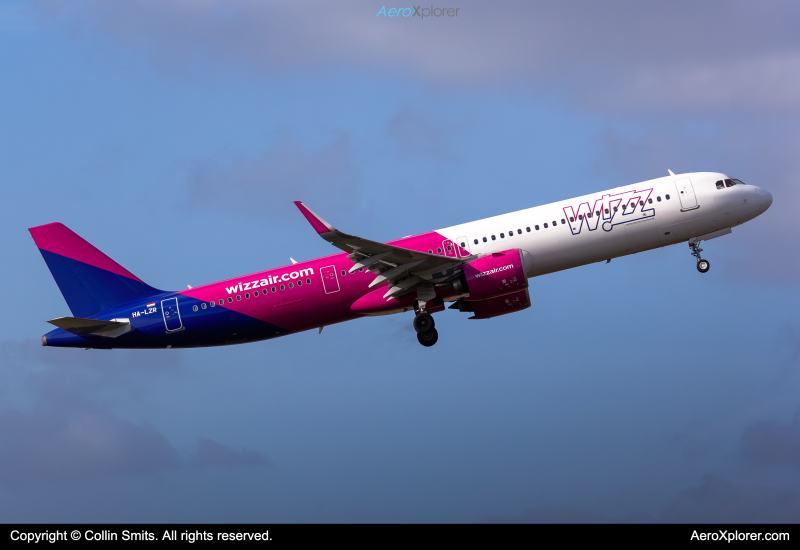 Photo of HA-LZR - Wizz Air Airbus A321-271NX at EIN on AeroXplorer Aviation Database