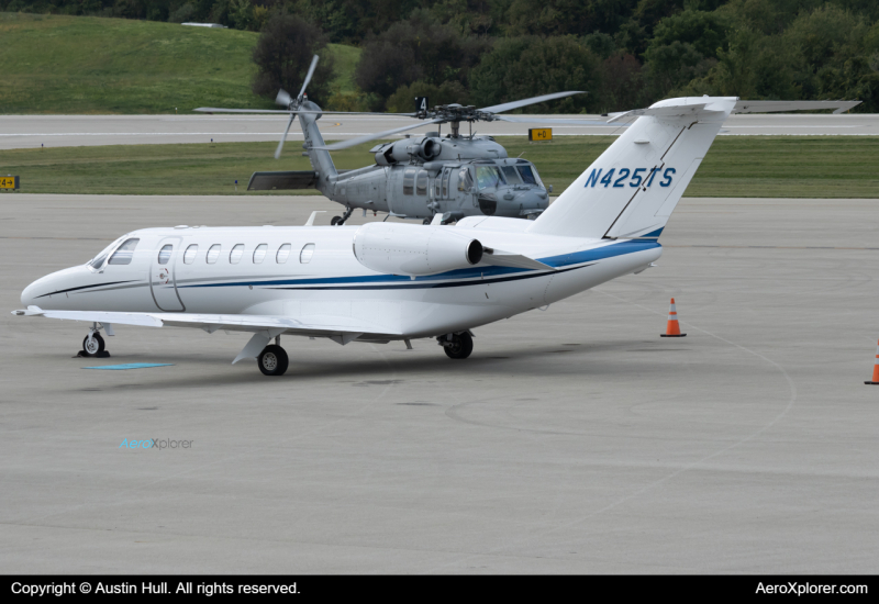 Photo of N425TS - PRIVATE Cessna Citation CJ3 at LBE on AeroXplorer Aviation Database