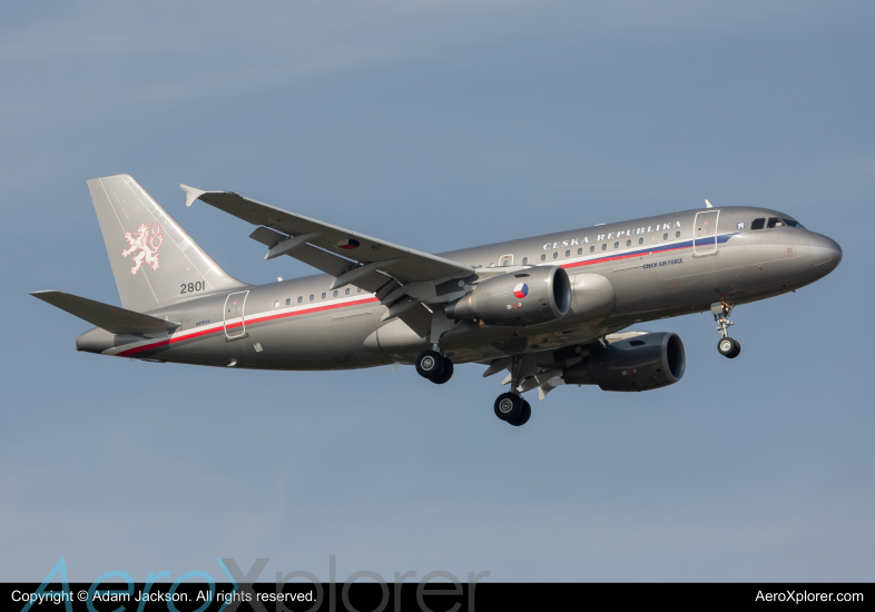 Photo of 2801 - Czech Air Force Airbus A319 at ADW on AeroXplorer Aviation Database