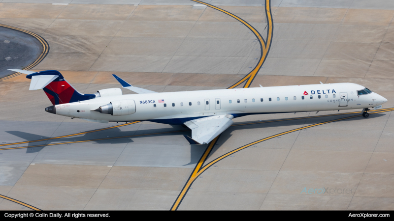 Photo of N689CA - Delta Connection Mitsubishi CRJ-900 at ATL on AeroXplorer Aviation Database