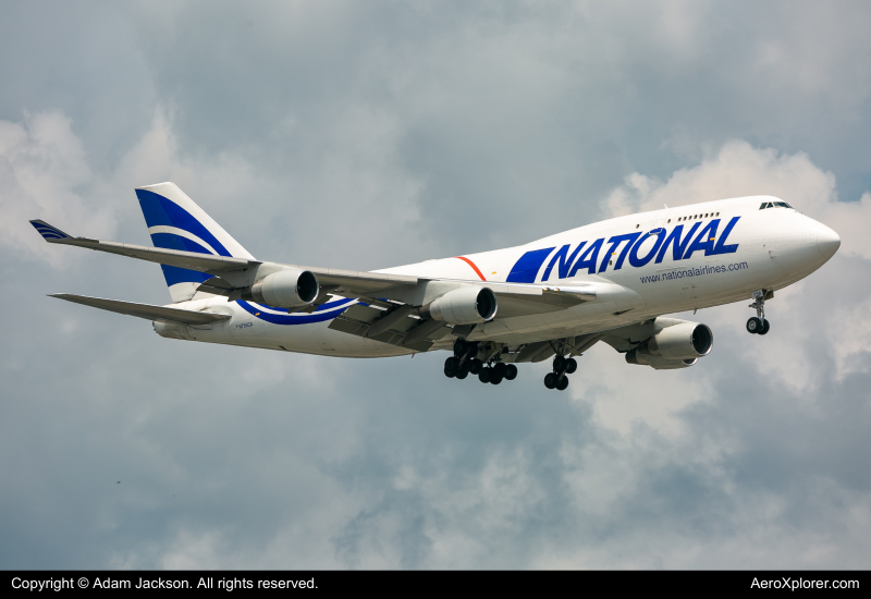 Photo of N756CA - National Airlines Boeing 747-400F at BWI on AeroXplorer Aviation Database