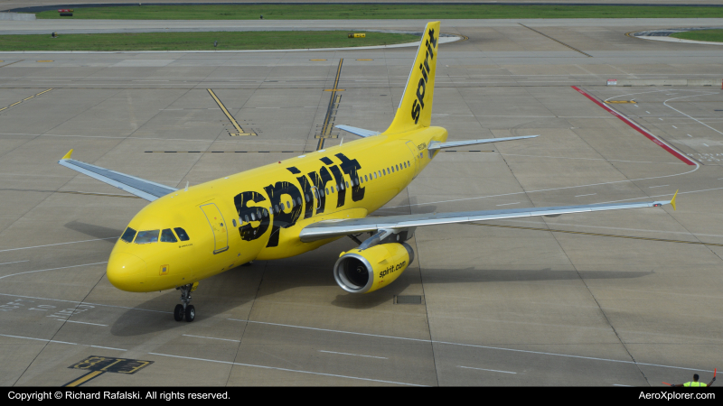 Photo of N503NK - Spirit Airlines Airbus A319 at DFW on AeroXplorer Aviation Database