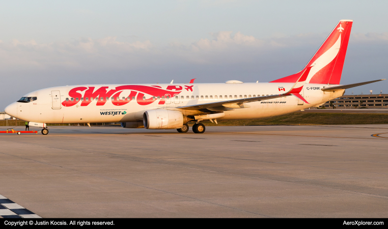 Photo of C-FONK - Swoop Airlines Boeing 737-800 at TPA on AeroXplorer Aviation Database