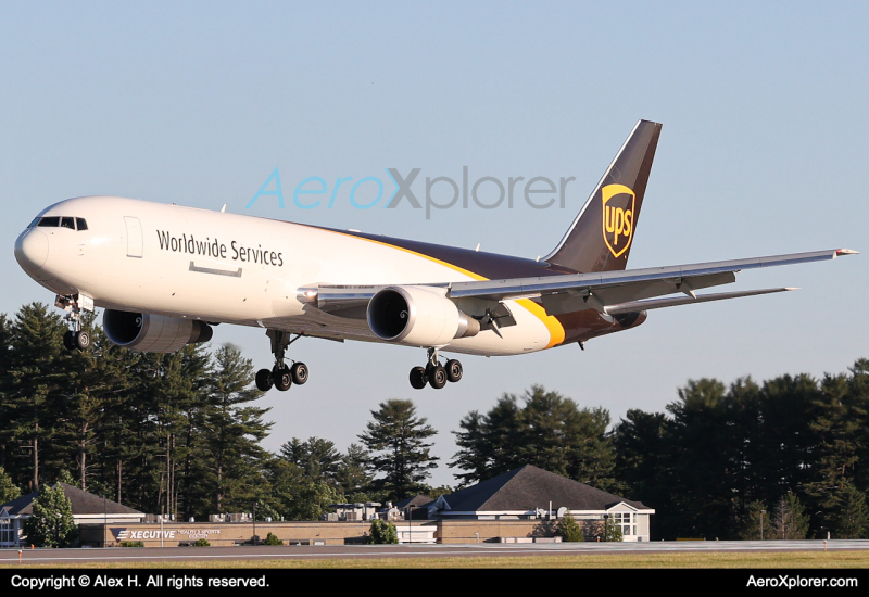 Photo of N368UP - United Parcel Service Boeing 767-300F at MHT on AeroXplorer Aviation Database