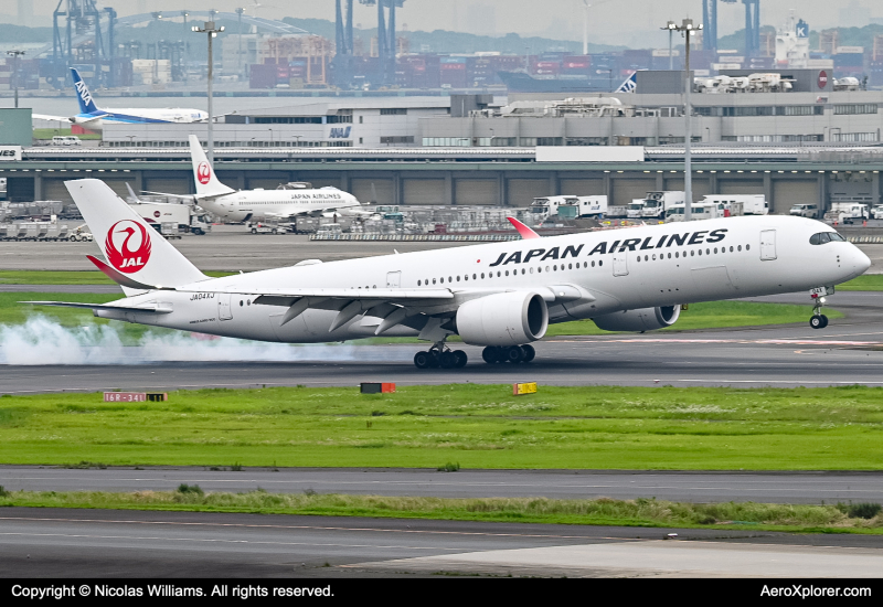 Photo of JA04XJ - Japan Airlines Airbus A350-900 at HND on AeroXplorer Aviation Database