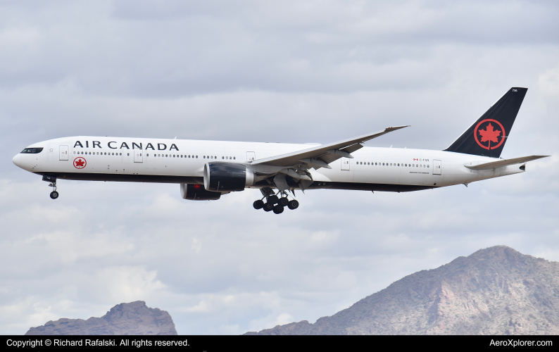 Photo of C-FIUV - Air Canada Boeing 777-300ER at PHX on AeroXplorer Aviation Database