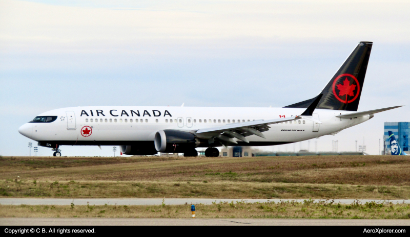 Photo of C-GELJ - Air Canada Boeing 737 MAX 8 at YYC on AeroXplorer Aviation Database