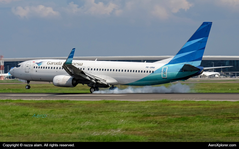 Photo of PK-GMW - Garuda Indonesia Boeing 737-800 at CGK on AeroXplorer Aviation Database