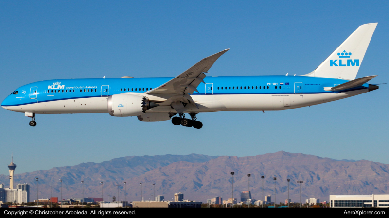 Photo of PH-BHI - KLM Boeing 787-9 at LAS on AeroXplorer Aviation Database