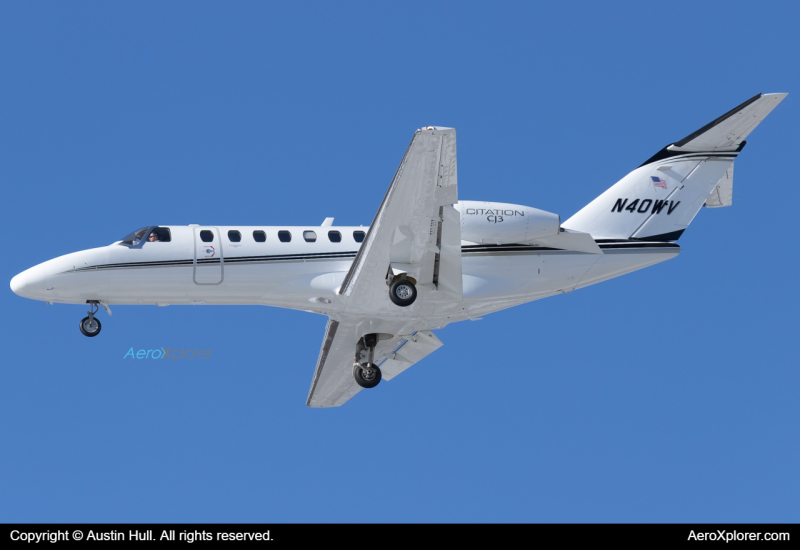 Photo of N40WN - PRIVATE cessna 525 citation cj3 at LBE on AeroXplorer Aviation Database