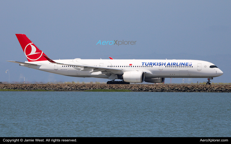 Photo of TC-LGC - Turkish Airlines Airbus A350-900 at SFO on AeroXplorer Aviation Database