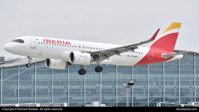 Photo of EC-MXU - Iberia  Airbus A320NEO at LHR on AeroXplorer Aviation Database