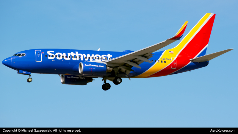 Photo of N445WN - Southwest Airlines Boeing 737-700 at ORD on AeroXplorer Aviation Database