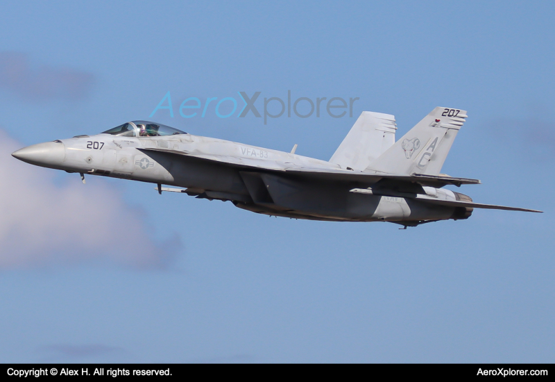 Photo of 166775 - USN - United States Navy Boeing F/A-18E/F Super Hornet at MHT on AeroXplorer Aviation Database