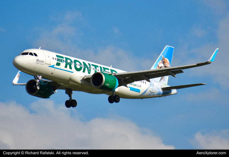 Photo of N383FR - Frontier Airlines Airbus A320NEO at MCO on AeroXplorer Aviation Database