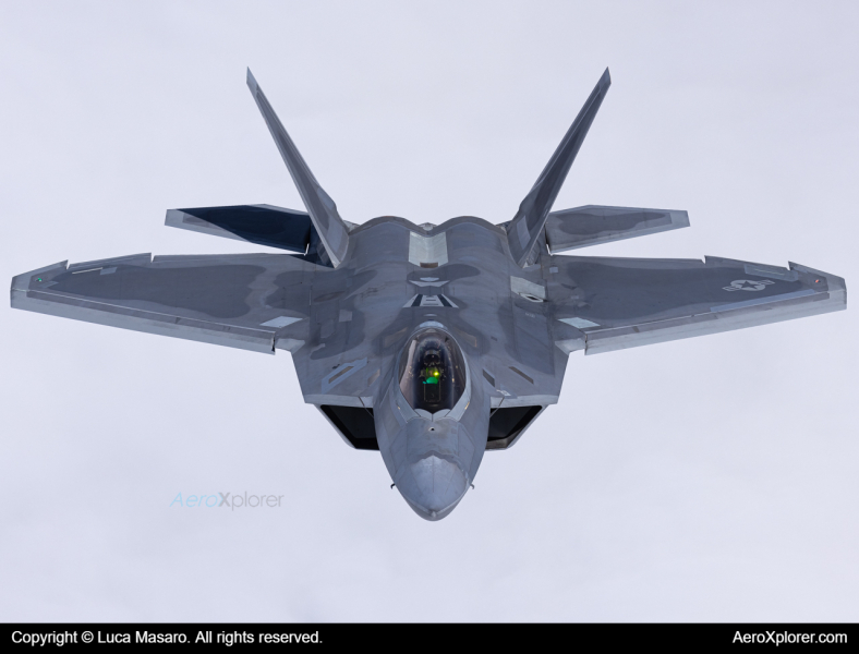 Photo of 08-4153 - USAF - United States Air Force Lockheed Martin F-22A Raptor at N/A on AeroXplorer Aviation Database