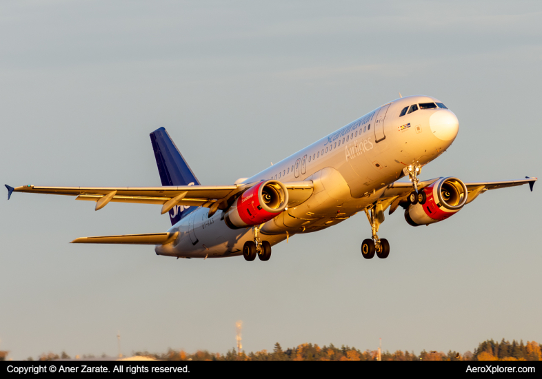 Photo of OY-CAS - Scandinavian Airlines Airbus A320 at HEL on AeroXplorer Aviation Database