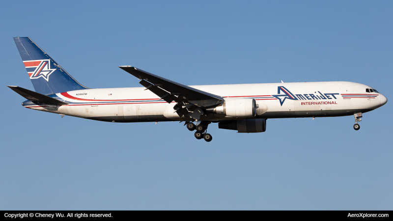 Photo of N396CM - Amerijet Boeing 767-300F at EWR on AeroXplorer Aviation Database