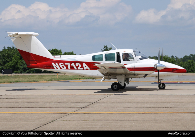 Photo of N6712A  - Private  Beechcraft 76 Duchess at AGC on AeroXplorer Aviation Database