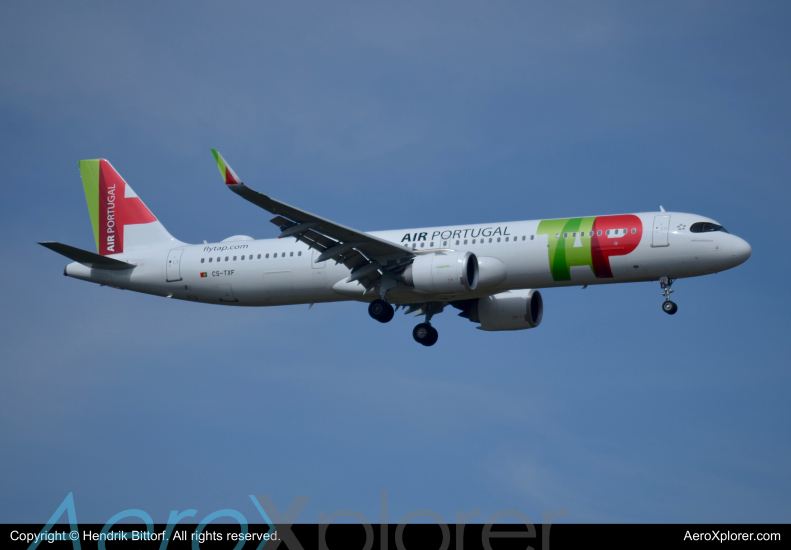 Photo of CS-TXF - TAP Air Portugal Airbus A321LR at FRA on AeroXplorer Aviation Database