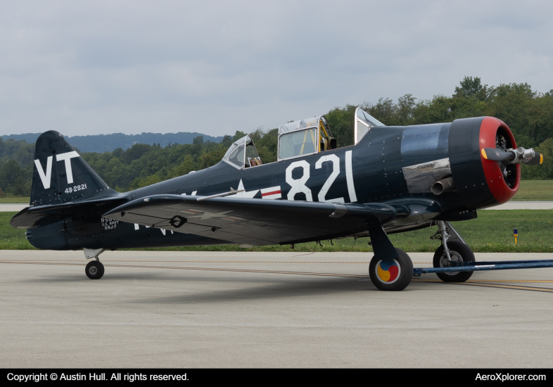 Photo of N66JB - PRIVATE North American T-6 Texan at LBE on AeroXplorer Aviation Database