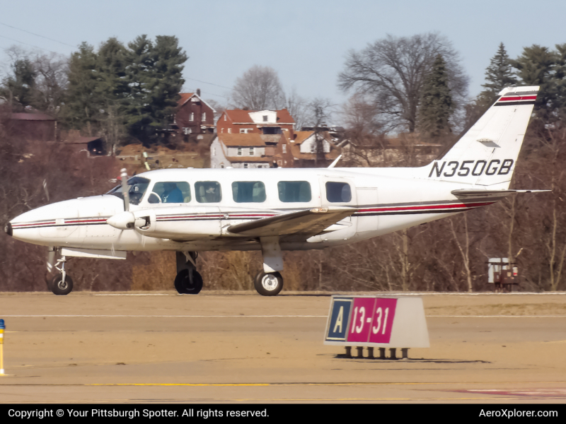 Photo of N350GB - Private  Piper PA-31 at AGC on AeroXplorer Aviation Database