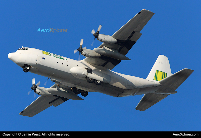 Photo of N409LC - Lynden Air Cargo Lockheed L328G at OAK on AeroXplorer Aviation Database