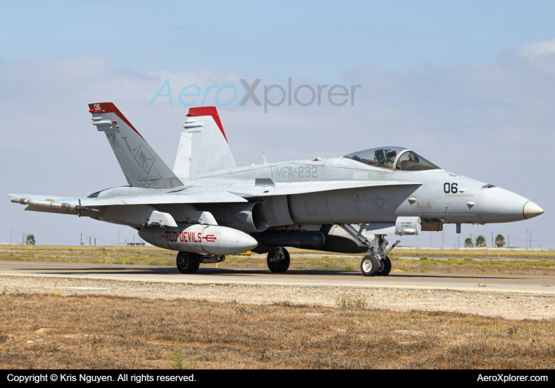 Photo of 164709 - USMC - United States Marine Corp McDonnel Douglas F/A-18 Hornet at SDM on AeroXplorer Aviation Database