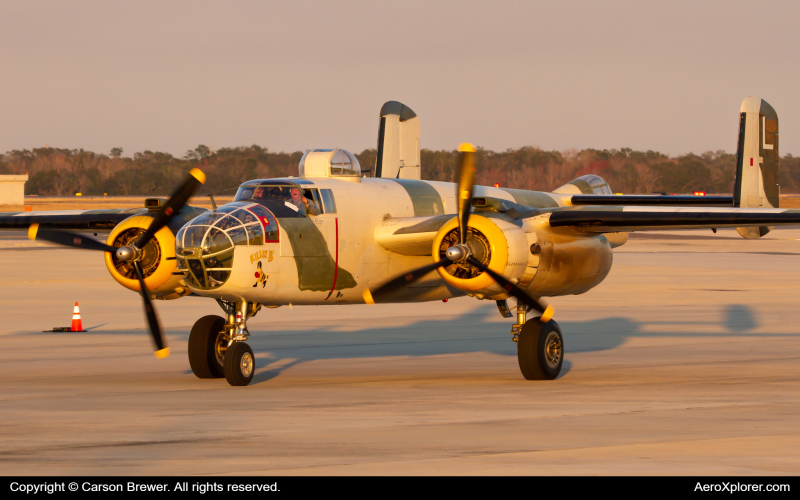 Photo of N62163 - PRIVATE  North American B-25 Mitchell at SFB on AeroXplorer Aviation Database