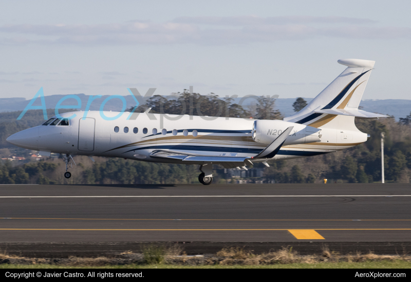 Photo of N200LX - PRIVATE Dassault Falcon 2000LXS at LCG on AeroXplorer Aviation Database