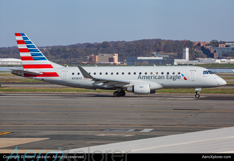 Photo of N438YX - American Eagle Embraer E175 at DCA on AeroXplorer Aviation Database