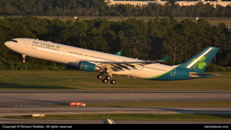 Photo of G-EILA - Aer Lingus Airbus A330-300 at MCO on AeroXplorer Aviation Database