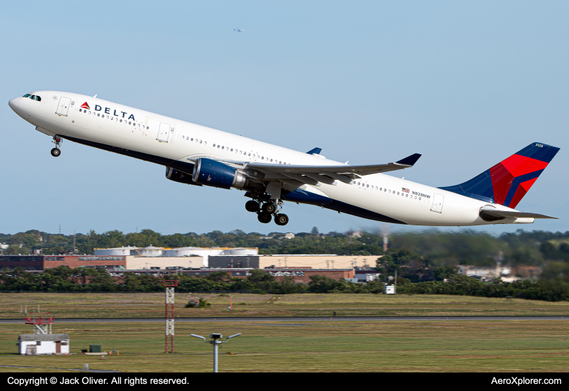 Photo of N828NW - Delta Airlines Airbus A330-300 at JFK on AeroXplorer Aviation Database