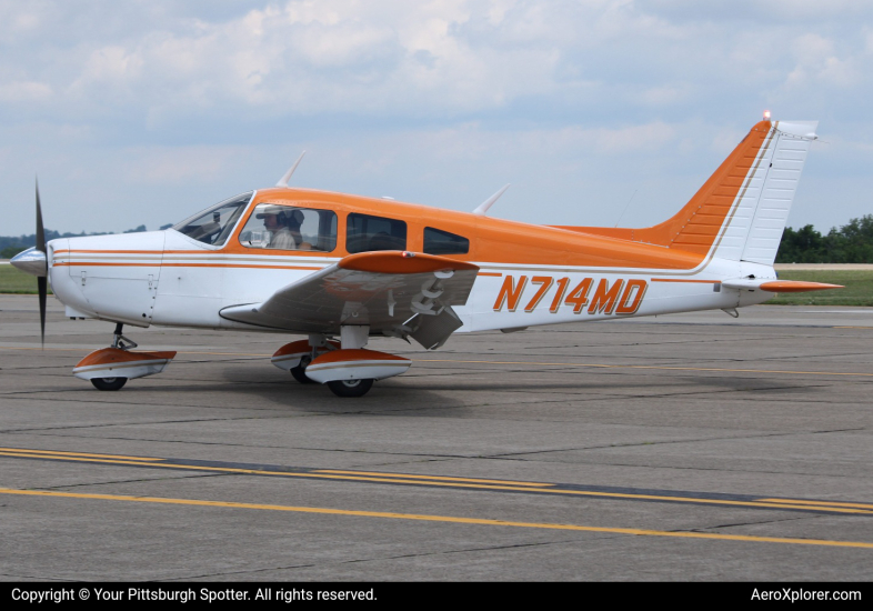 Photo of N714MD - Private  Piper PA-28 at AGC on AeroXplorer Aviation Database