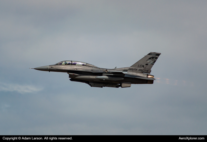 Photo of 89-2174 - USAF - United States Air Force General Dynamics F-16 Fighting Falcon at GTF on AeroXplorer Aviation Database