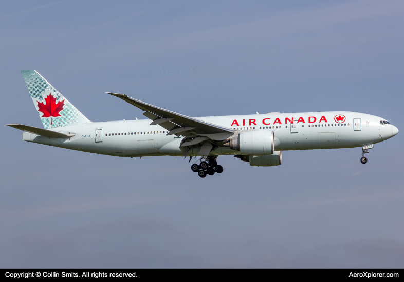 Photo of C-FIUF - Air Canada Boeing 777-200LR at AMS on AeroXplorer Aviation Database