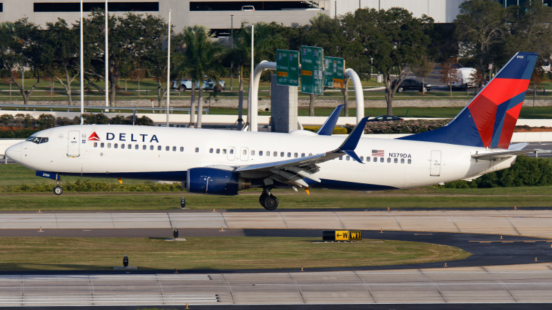 Photo of N379DA - Delta Airlines Boeing 737-800 at TPA on AeroXplorer Aviation Database