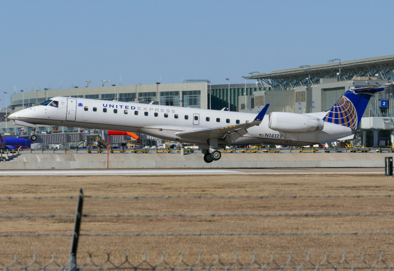 Photo of N14179 - United Express Embraer ERJ145 at AUS on AeroXplorer Aviation Database
