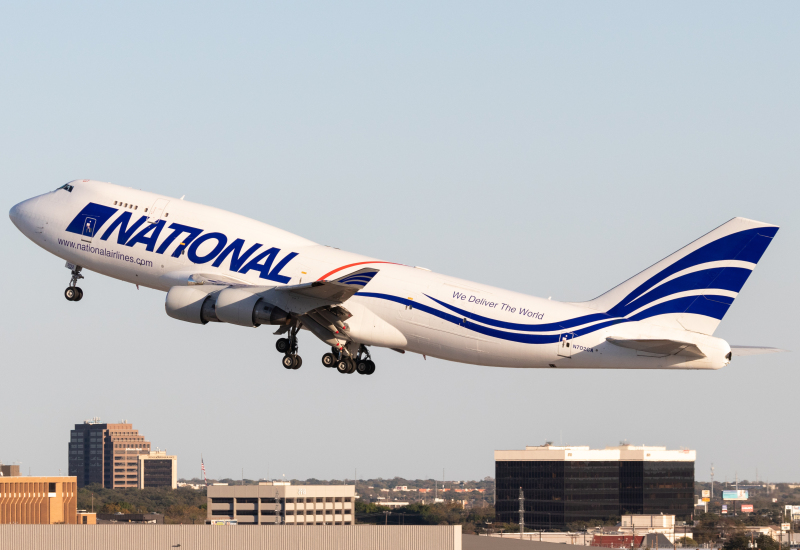 Photo of N702CA - National Airlines Boeing 747-400F at SAT on AeroXplorer Aviation Database