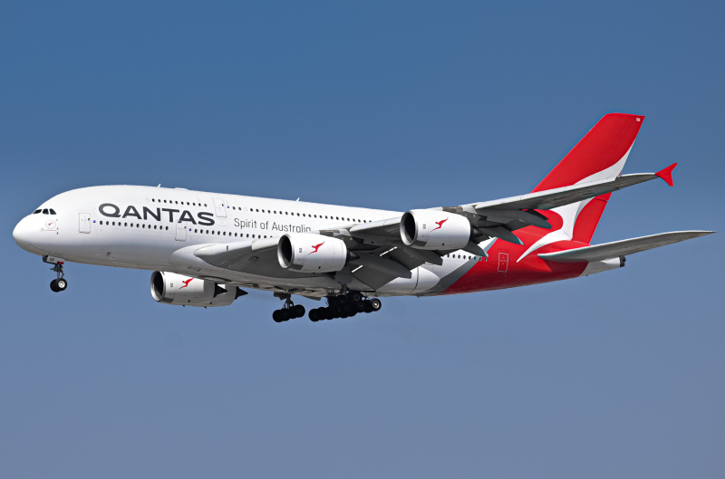 Photo of VH-OQB - Qantas Airways Airbus A380-800 at LAX on AeroXplorer Aviation Database